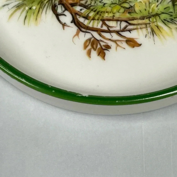 Vintage Antique Bavaria Germany Wildlife Coasters Set of 2 Elk Mallard Duck - Picture 8 of 8